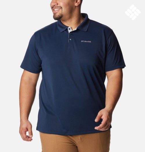 Tricouri Polo Columbia Utilizer Barbati Bleumarin | Plus Size TD071Z9SA